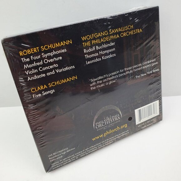 Schumann Sawallisch Philadelphia Orchestra 3 CD Set Classical Music 2003 Sealed - Picture 2 of 8